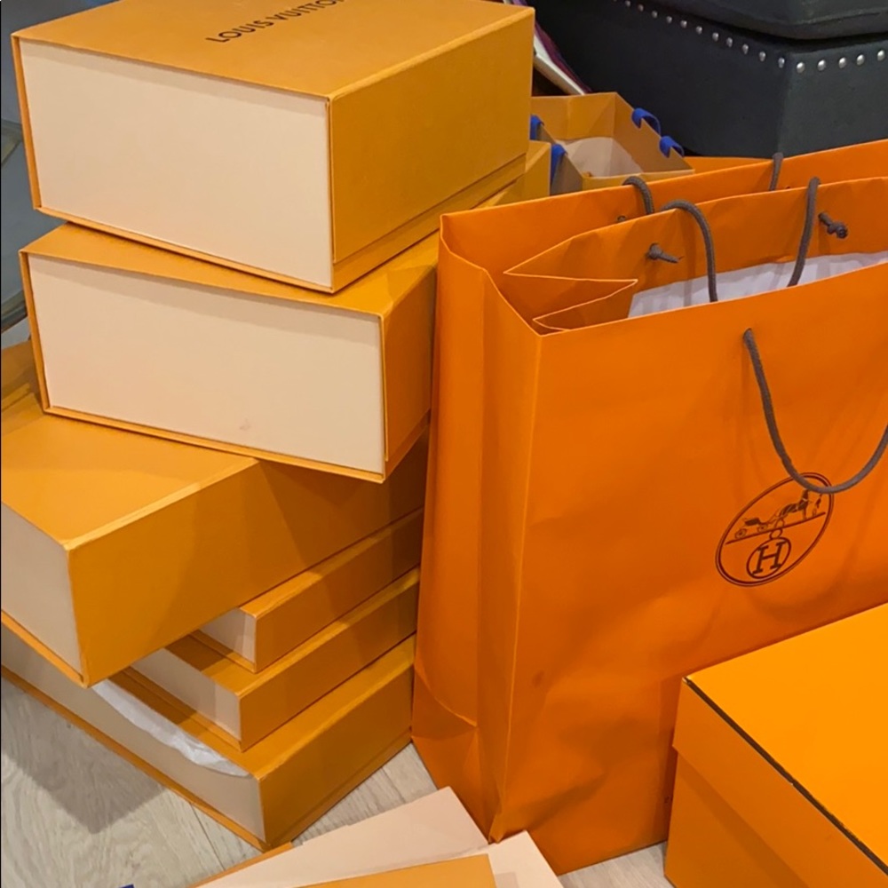 Louis Vuitton Fendi Hermes Chanel boxes fo…